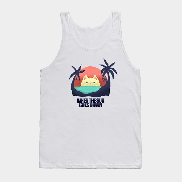 WHEN THE SUN GOES DOWN Tank Top by masgee